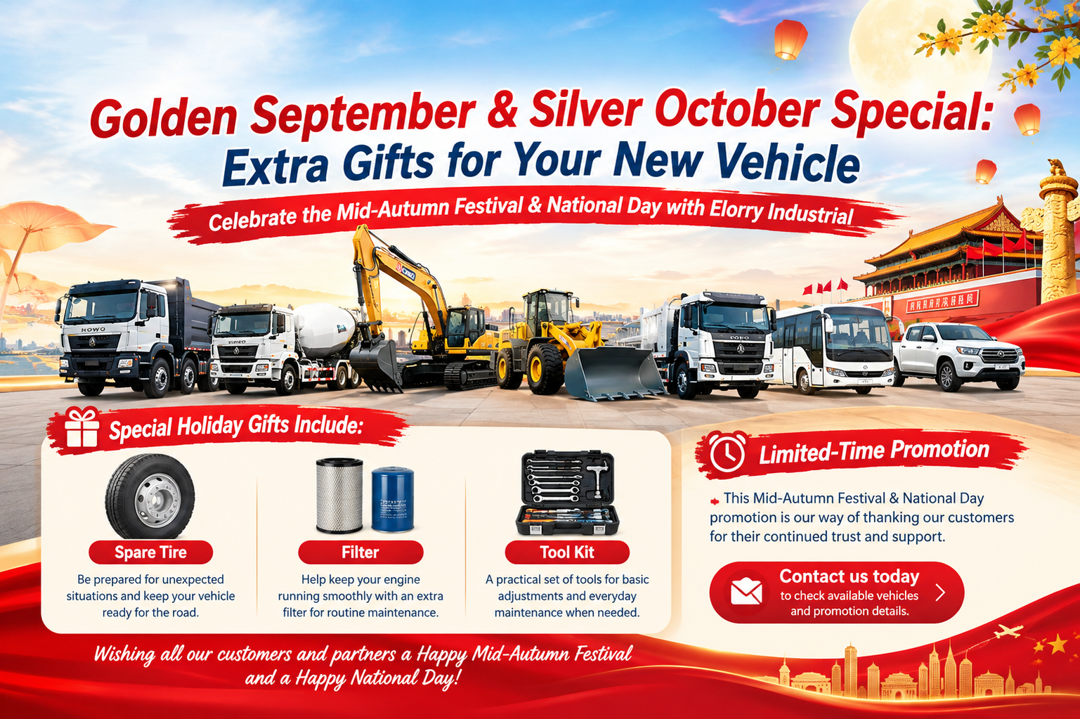 Golden September & Silver October Special: Extra Gifts for Your New Vehicle
